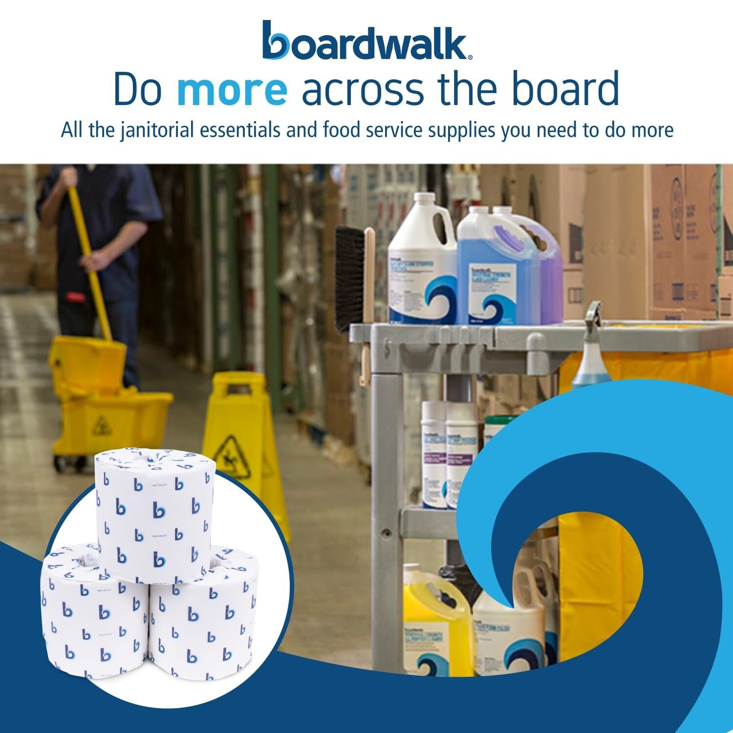 B6144 Eco-Friendly 2-Ply Septic Safe Toilet Tissue - 38400 Sheets in White