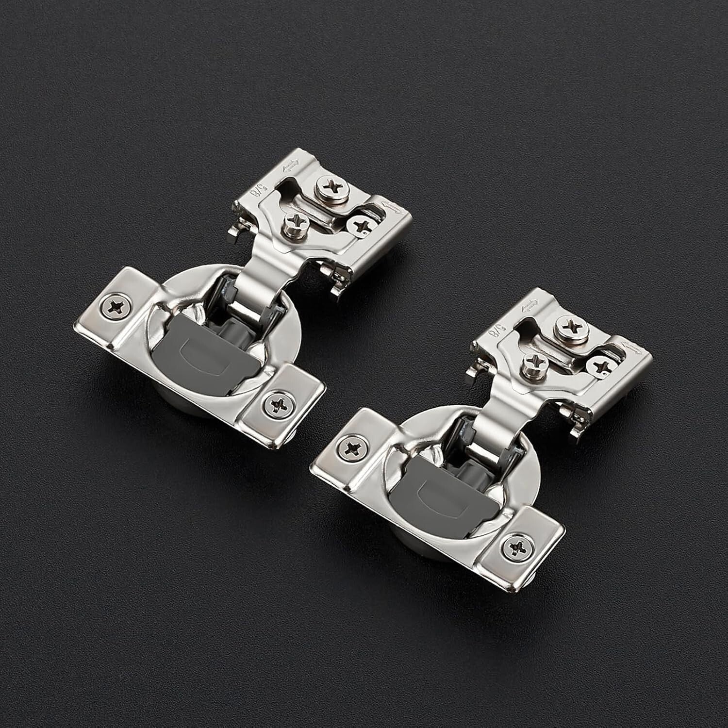 1-3/8 Inch Stainless Steel Soft Close Hinges - 30 Pack for Kitchen Cabinets