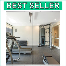 Load image into Gallery viewer, Premium Frameless Wall Mirror for Home Gym, 2-Piece Set 48''x24'' - Easy Install