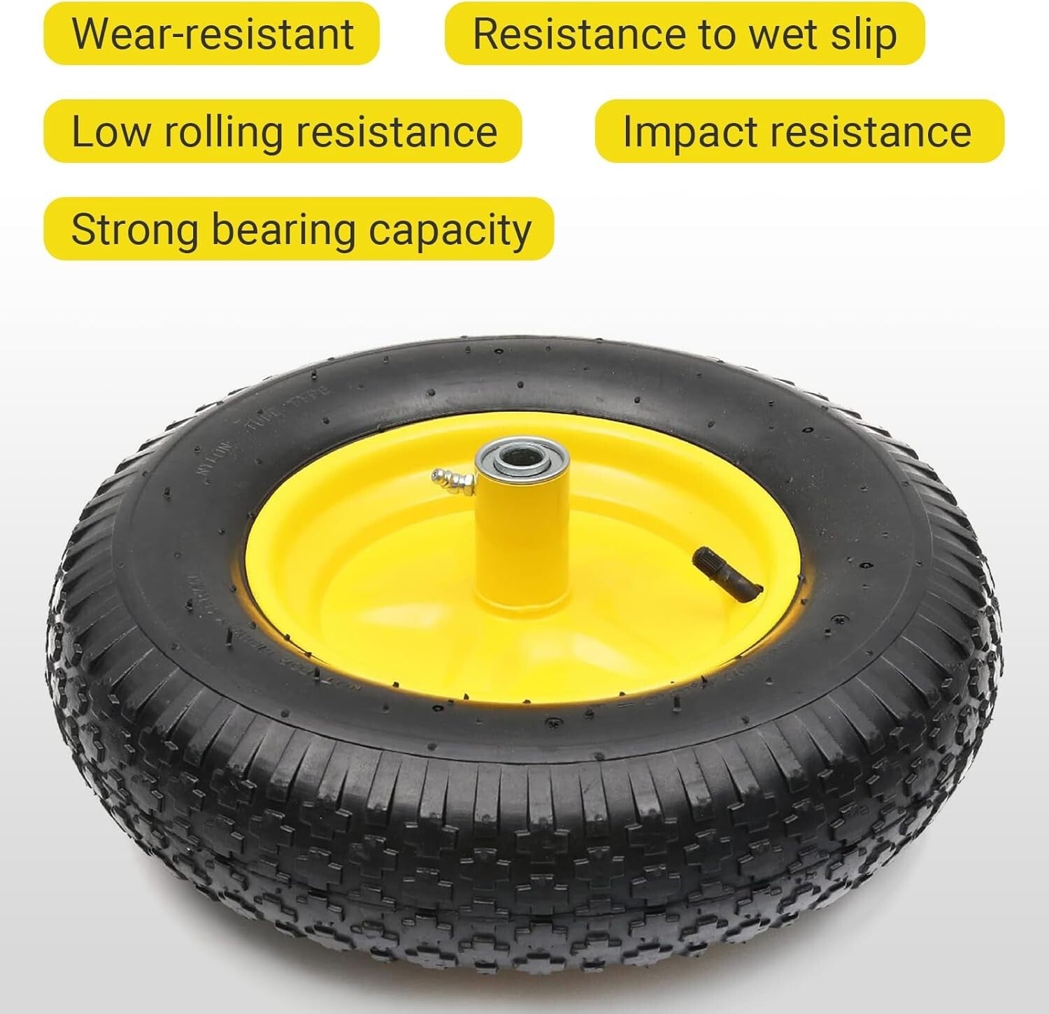Pneumatic 4.80/4.00-8 Tire and Wheel Assembly for Easy Installation on Equipment
