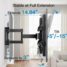 Load image into Gallery viewer, Durable TV Wall Mount for 37-75 Inch TVs - Max Load 132lbs with Level Adjustment