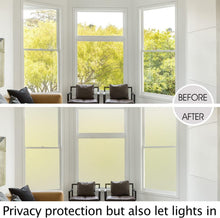 Load image into Gallery viewer, UV Blocking Frosted Window Film - Static Cling, 45.2" x 19.6" for Home/Office