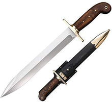 Load image into Gallery viewer, Versatile 12-Inch Knife with Handcrafted Leather Sheath - Perfect for Collectors