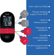 Load image into Gallery viewer, Lightweight Digital TENS &amp; EMS Device with Massage &amp; Heat: On-the-Go Pain Relief
