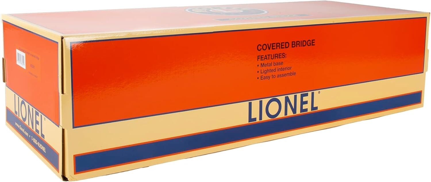 Durable 24" Illuminated Bridge for Model Trains - Metal, O Gauge Compatible