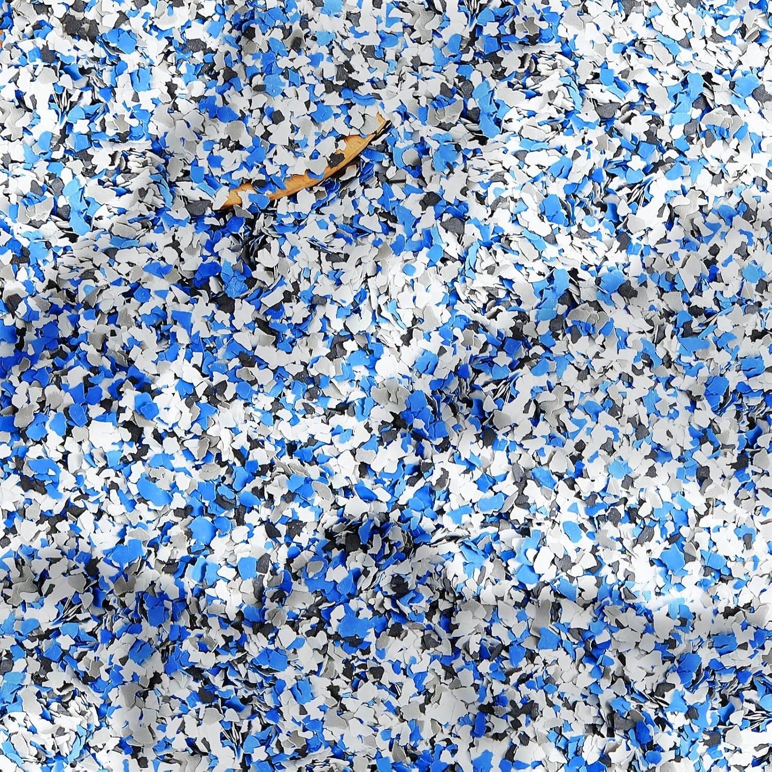 12.4 lb Epoxy Paint for Garage & Walls - Black, White, Blue, Gray Chips Included