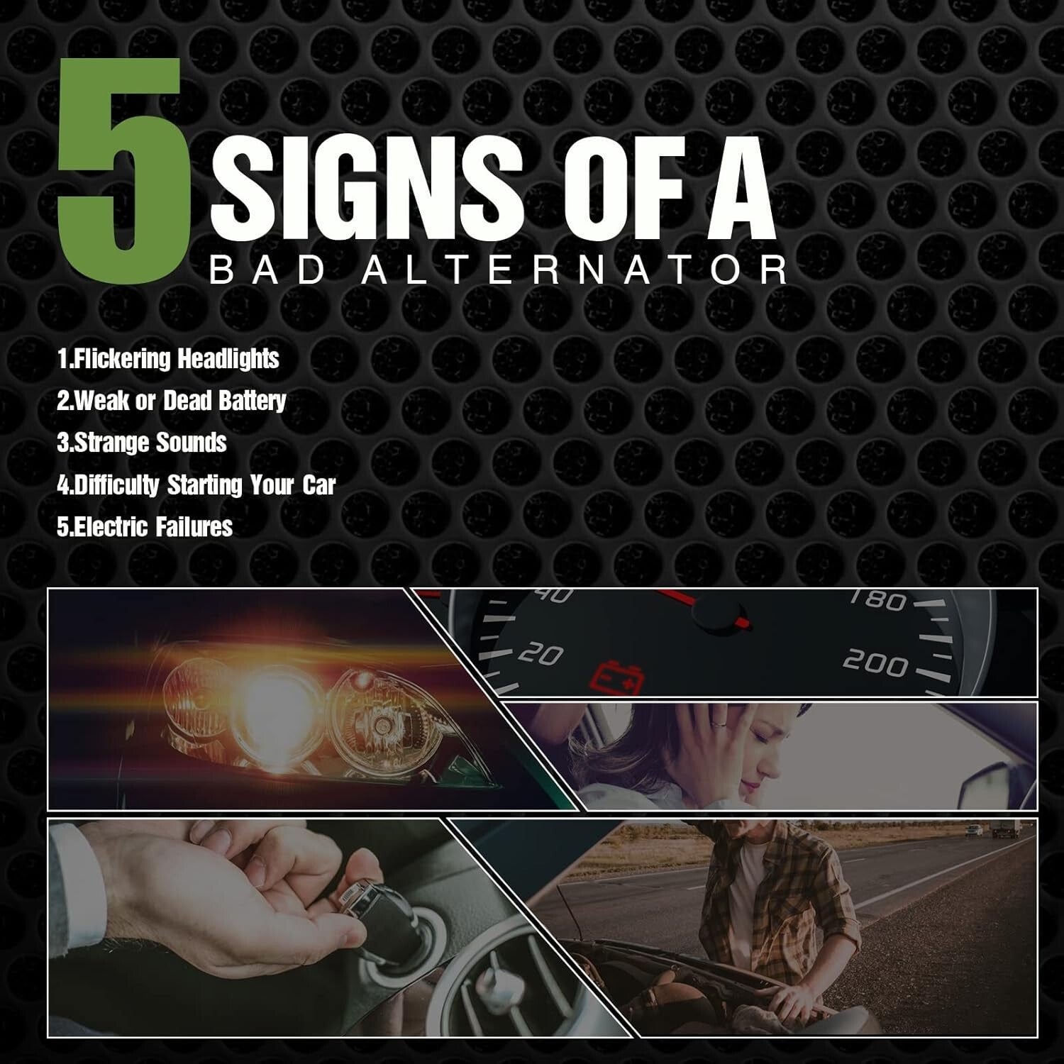 Reliable 105A Self-Exciting Alternator for Chevy - Easy Installation and Support