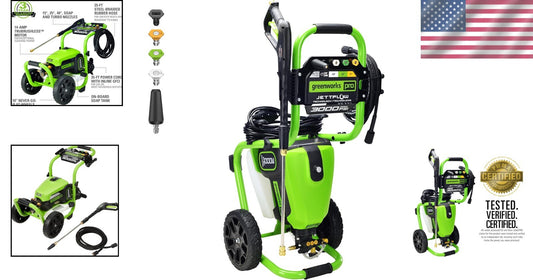 3000 PSI Portable Electric Pressure Washer - Includes Nozzle Accessories & More