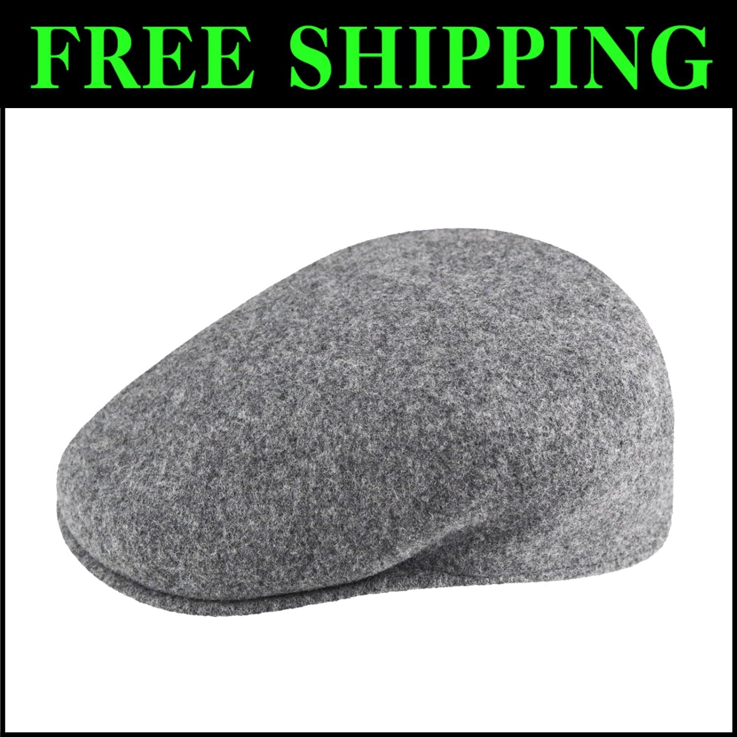 Ergonomic Wool 504 Cap - Stylish Flat Crown for Cold Weather in Moonstruck