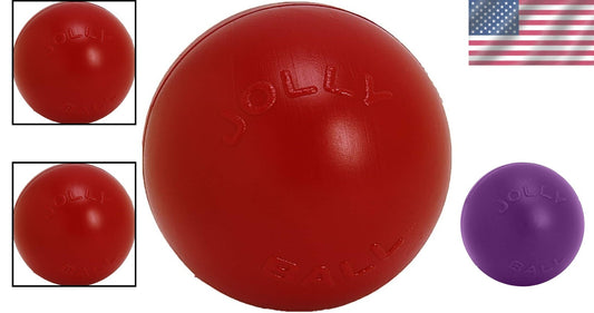 Extra-Large Red Dog Toy Ball – Engaging Push-n-Play Design for Active Breeds