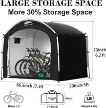 Load image into Gallery viewer, Waterproof Bike Storage Tent for 2-8 Bikes – Outdoor Protection with Ventilation