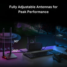 Load image into Gallery viewer, WiFi 7 BE9300 PCIe Card: Tri-Band Wireless &amp; Bluetooth 5.4 for Powerful Desktops
