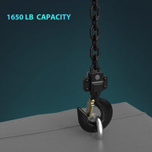 Load image into Gallery viewer, 3/4 Ton Lever Chain Hoist with 10ft G80 Chain - CE Certified Safety Device