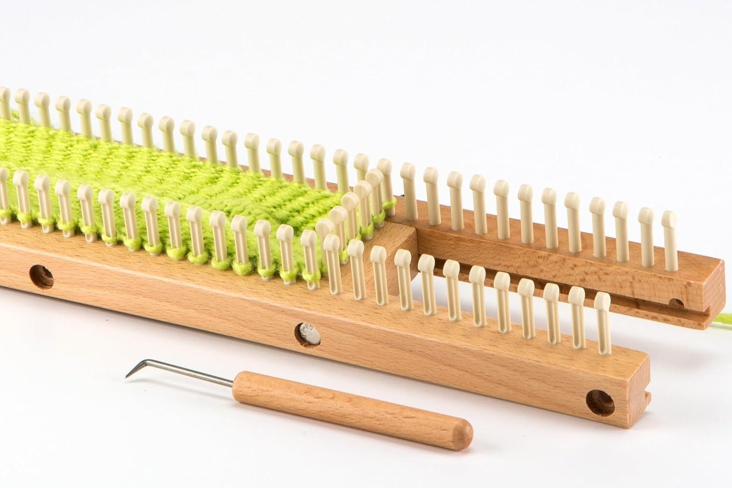 18" Multi-Purpose Knitting Loom Kit: 106 Pegs, Tool, and Instructions Included