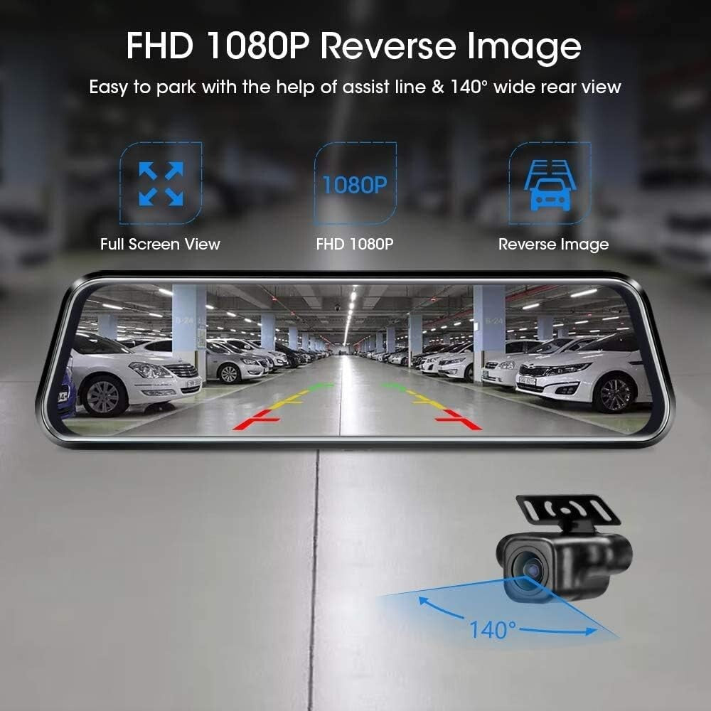 Advanced 10'' Dual Lens Backup Camera - Parking Assistance & Night Vision System