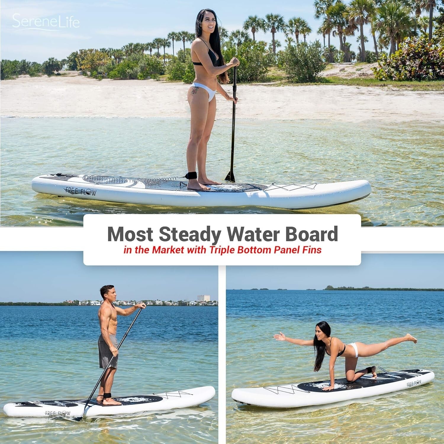 Lightweight 10'6" Paddle Board with EVA Deck - Ideal for Family Fun & Adventure