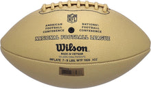 Load image into Gallery viewer, Golden 'The Duke' NFL Football - Official Size Metallic Edition for Gameplay