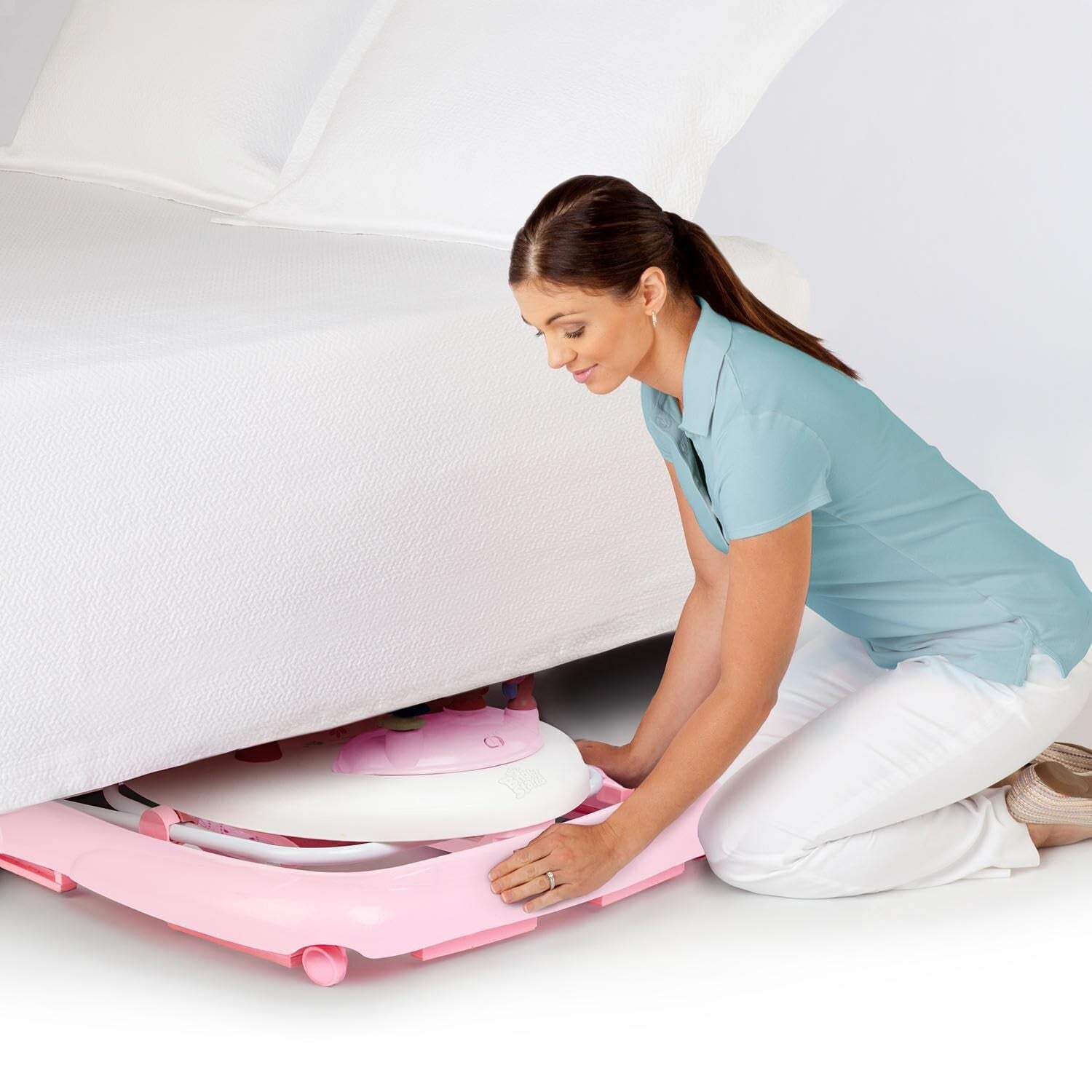 JuneBerry Walk-A-Bout Baby Walker with Lights, Sounds, & Storage-Friendly Design