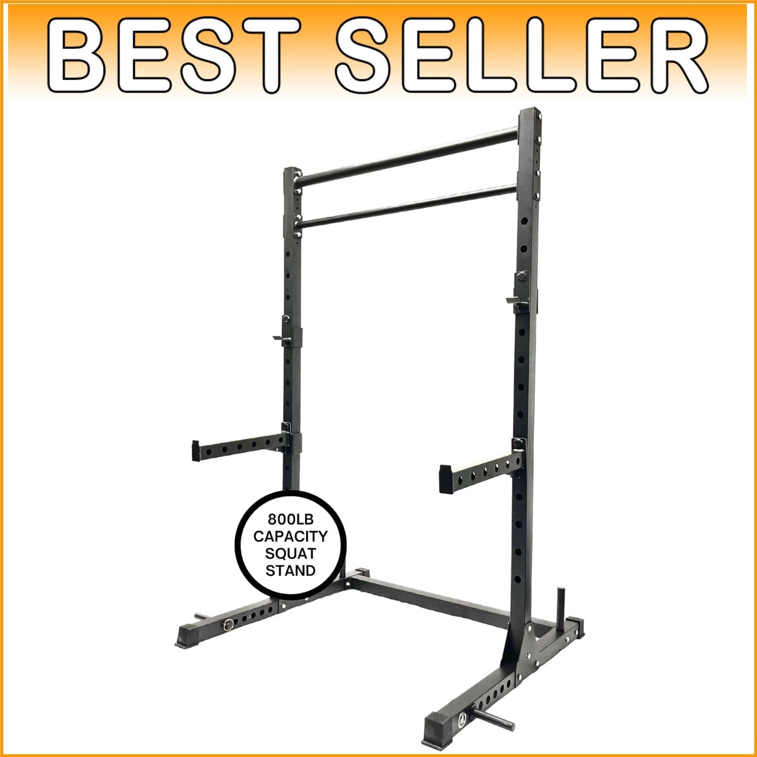 Versatile Adjustable Power Cage Weight Rack for Full-Body Strength Training