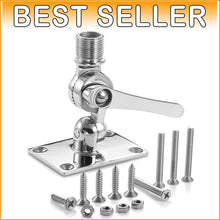 Load image into Gallery viewer, Marine Grade VHF Antenna Mount with Adjustable Base - Corrosion Resistant Design