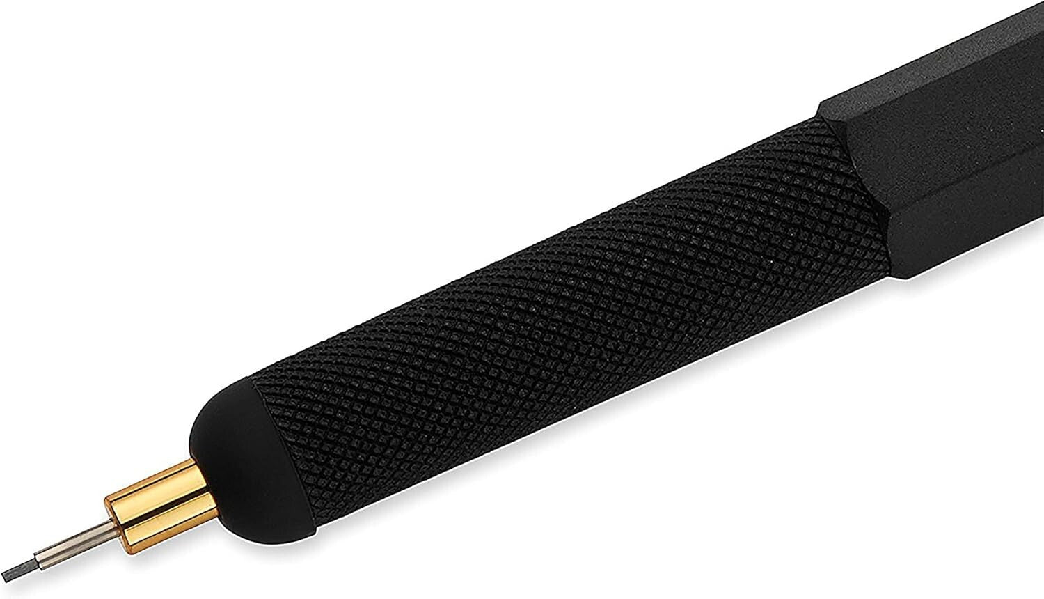 Ergonomic 800+ Mechanical Pencil & Touchscreen Stylus - 0.5mm Precision Black