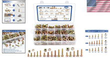 Load image into Gallery viewer, Complete 450PC Flanged Hex Head Bolt Set - Zinc Plated M6, M8, M10 Fasteners