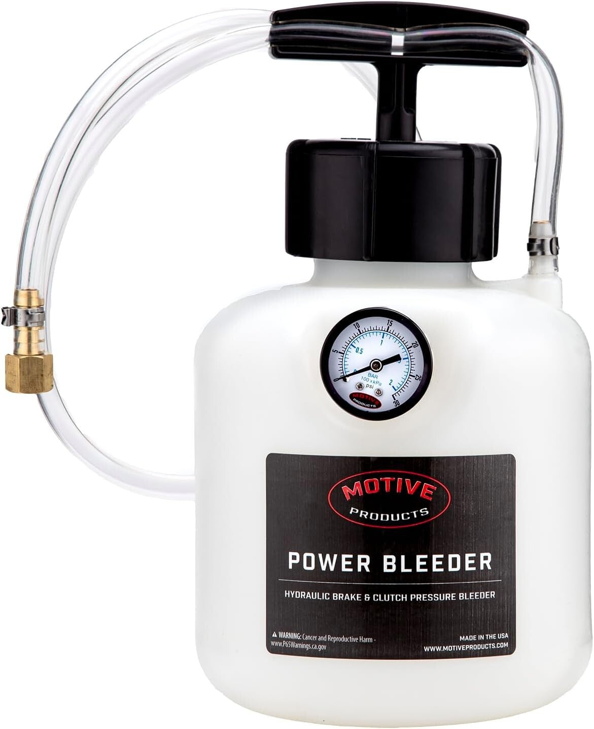 2-Quart European Power Bleeder Kit with 45mm Adapter for Efficient Brake Service