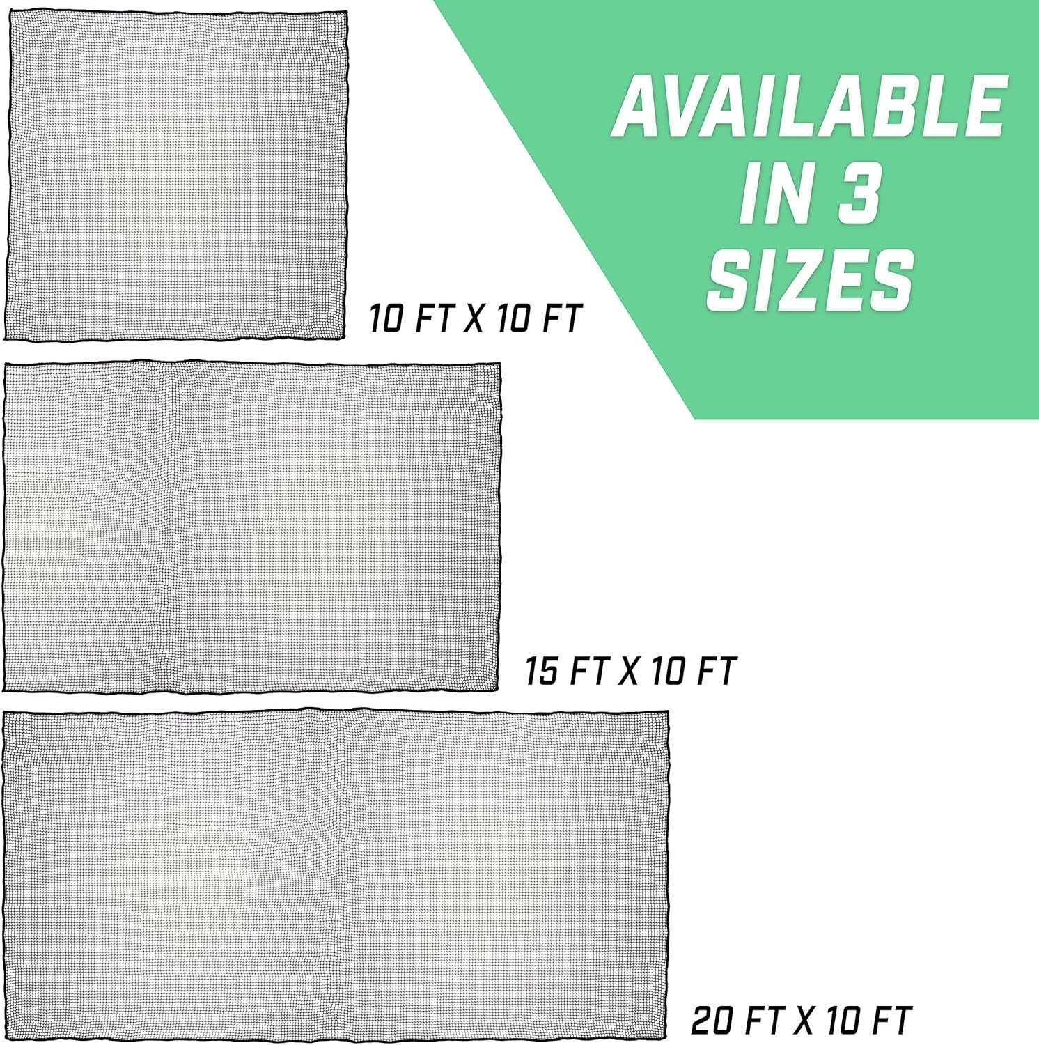 Durable Heavy-Duty Mesh Sports Net, Easy Install, Great for Indoor & Outdoor