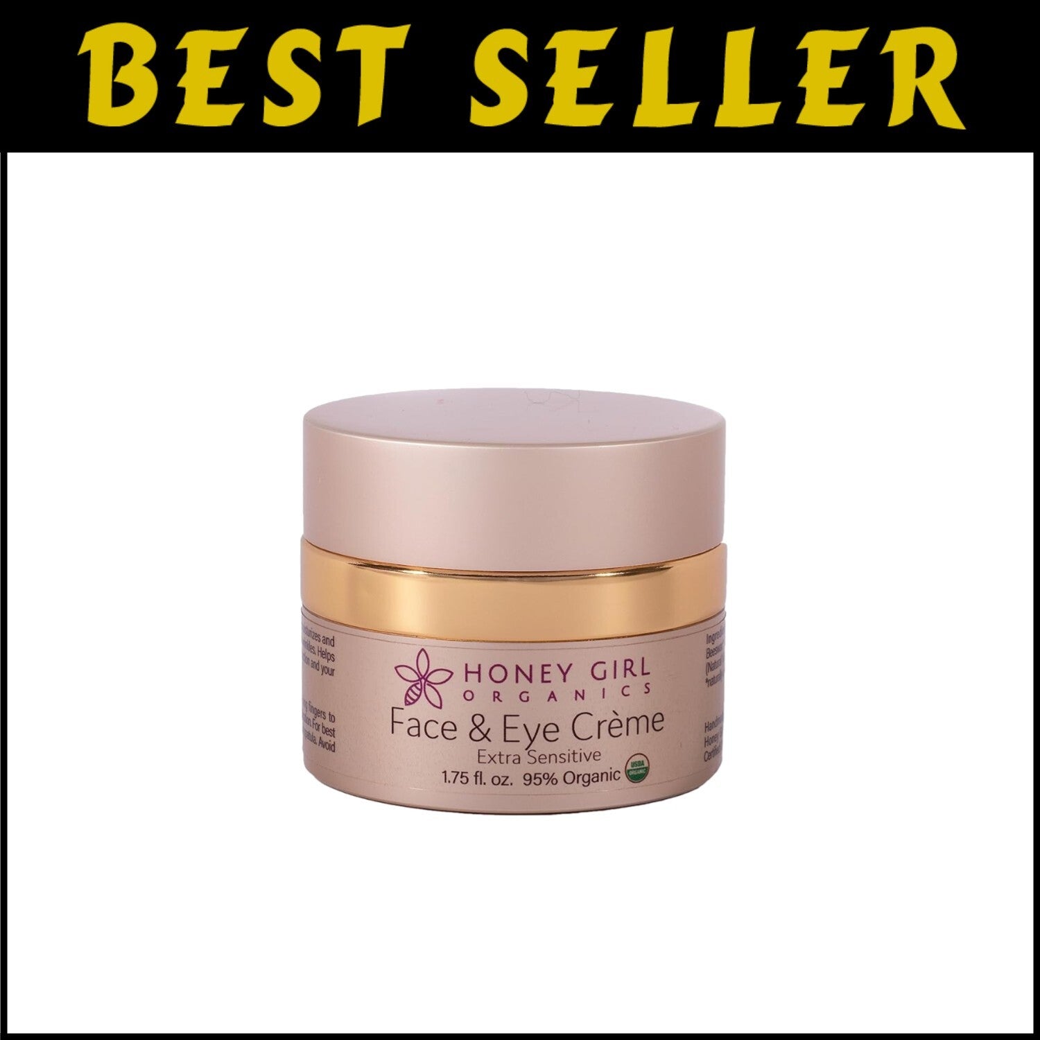 Delicate 1.75 Oz Face & Eye Moisturizer – Organic & Cruelty-Free Formula