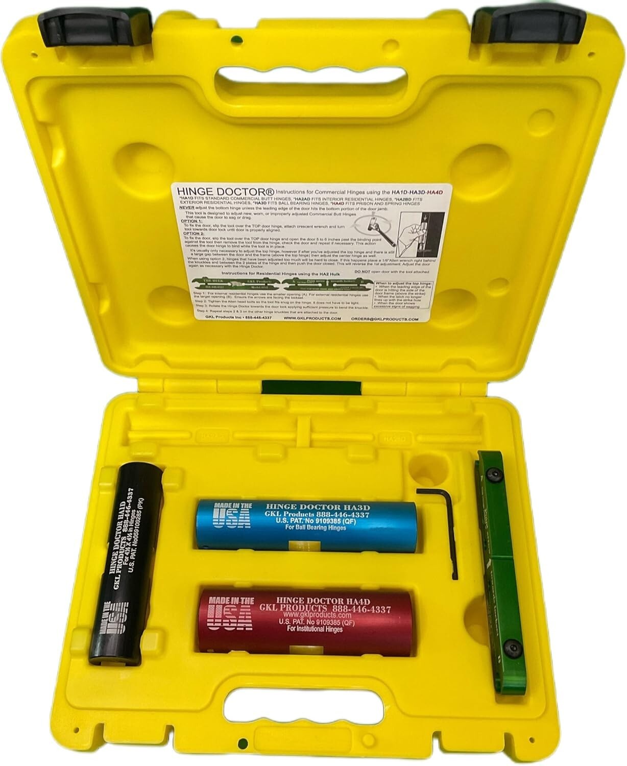 Versatile 4-Piece Hinge Adjustment Kit - Ideal for Commercial & Residential Use