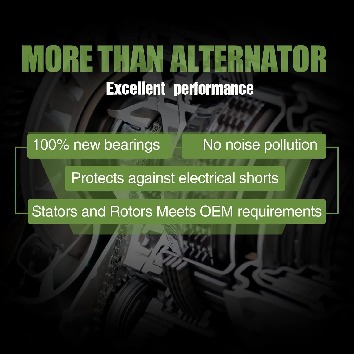 Reliable 105A Self-Exciting Alternator for Chevy - Easy Installation and Support