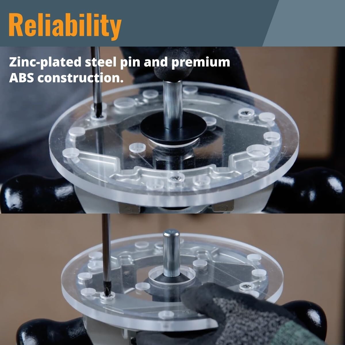 Router Template Guide Bushing Set - Ideal for Porter Cable, DeWalt, Bosch Models