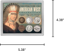 Load image into Gallery viewer, Spirit of The American West Penny &amp; Nickel Coin Collection with Acrylic Case