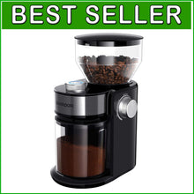 Load image into Gallery viewer, Versatile Electric Burr Grinder: 16 Custom Grind Levels for Perfect Coffee