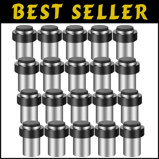 Compact and Elegant 20 Pc Stainless Steel Door Stopper Set with Unique Design