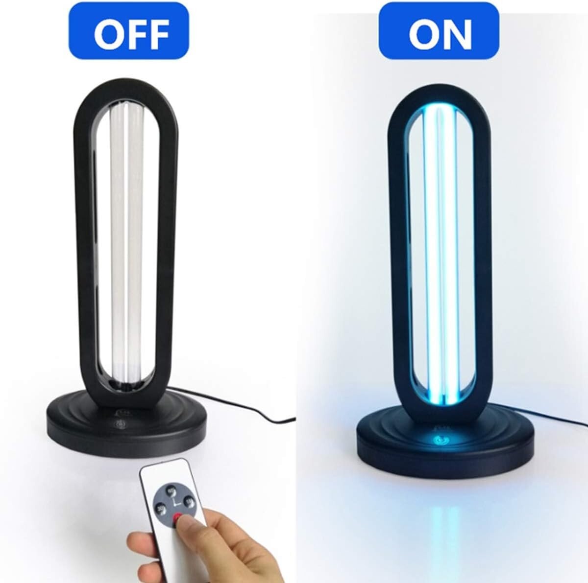 Effective UV Light Sanitization Lamp with Ozone for Clean Air & Odor Elimination