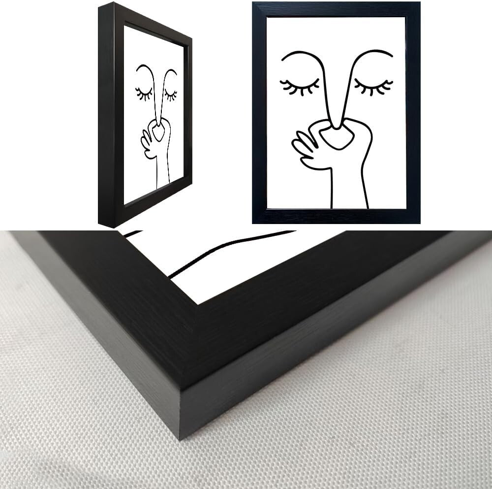 Funny Guest Toilet Wall Sign - Modern Black and White Art for Bathrooms