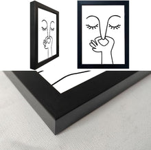 Load image into Gallery viewer, Funny Guest Toilet Wall Sign - Modern Black and White Art for Bathrooms