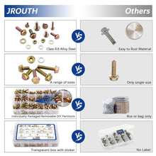 Load image into Gallery viewer, Complete 450PC Flanged Hex Head Bolt Set - Zinc Plated M6, M8, M10 Fasteners