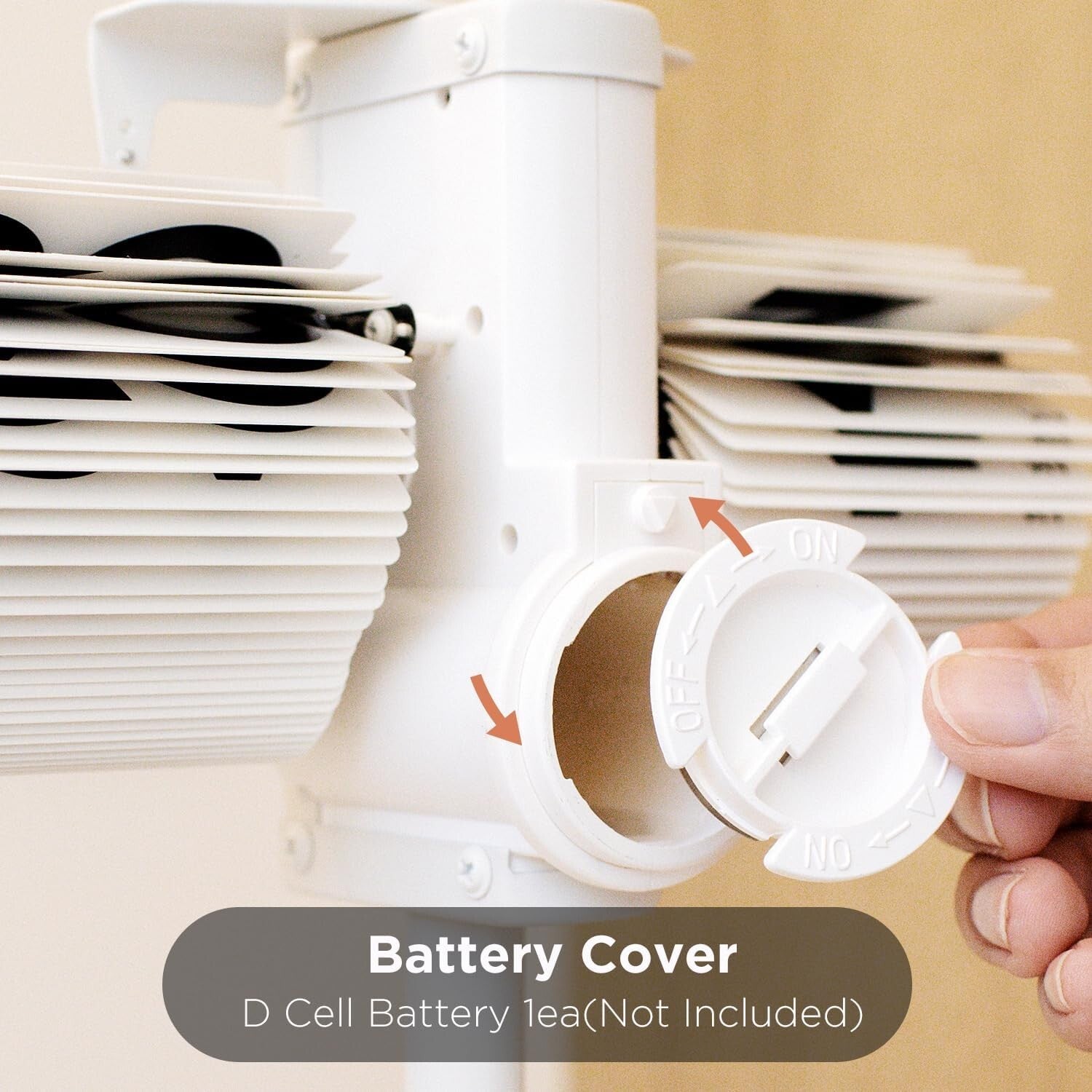 Cordless Wood Mini Flip Desk Clock with Large Numbers - Ideal for Any Setting