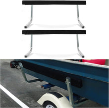 Load image into Gallery viewer, Marine Grade Boat Trailer Bunk Boards - Adjustable Galvanized Steel Rails Kit