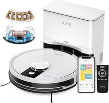Load image into Gallery viewer, LiDAR Mapping Robot Vacuum with Long-Lasting Self-Empty Station for Smart Homes