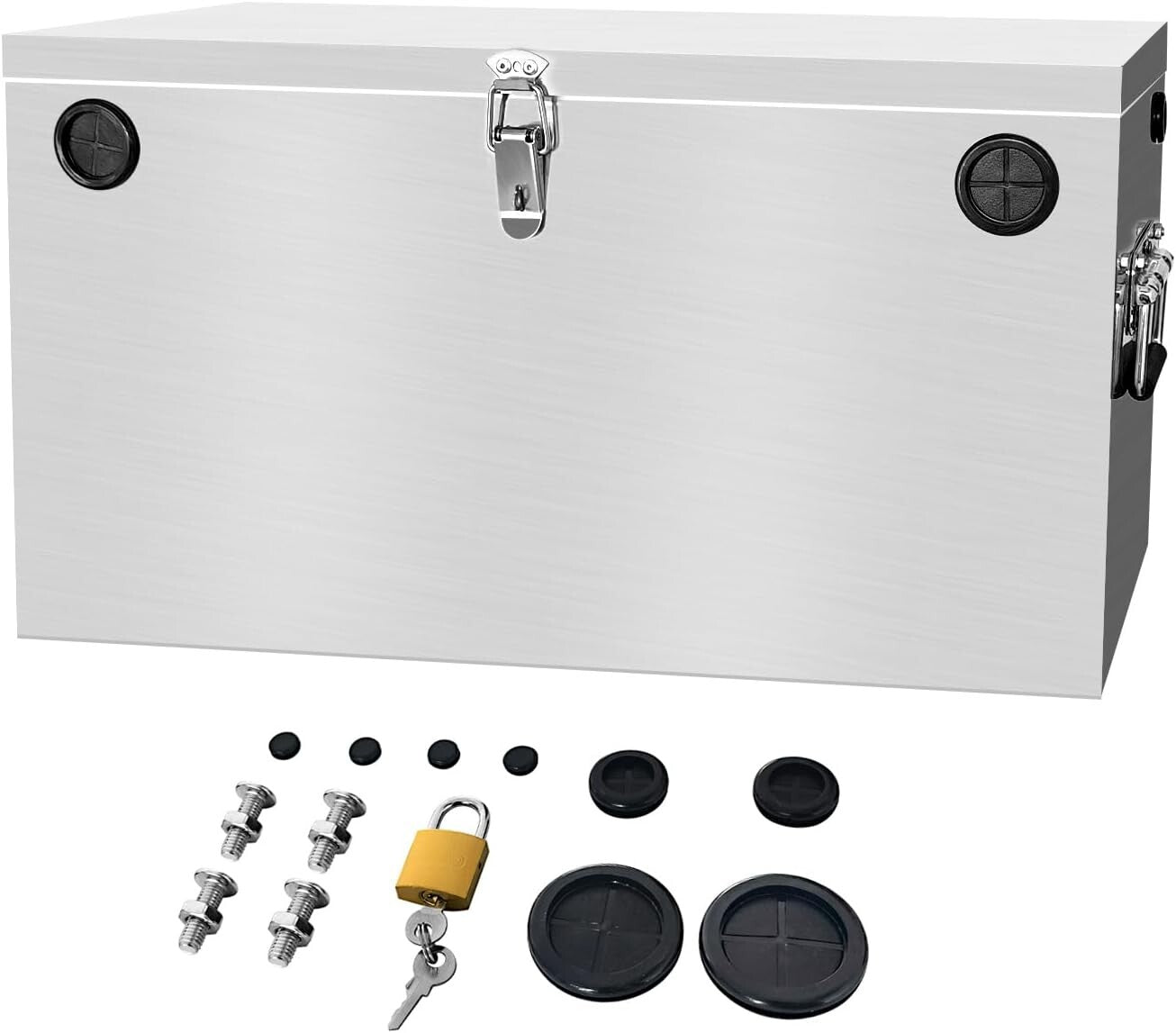 12V Double Battery Relocation Kit with Patented Design for Trailers & Kayaks