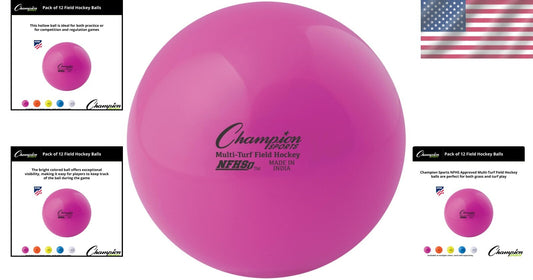 Official NFHS Field Hockey Balls – 12 Pack, Perfect for Practice and Competition