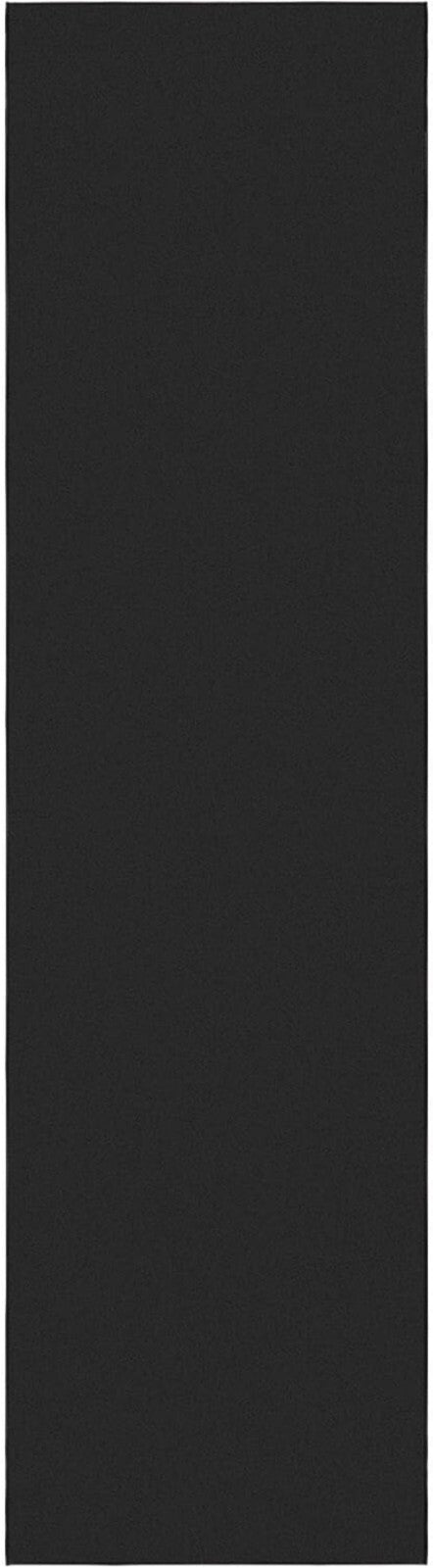 2'7" x 9'10" Non-Slip Solid Black Hallway Runner Rug - Durable & Pet Friendly