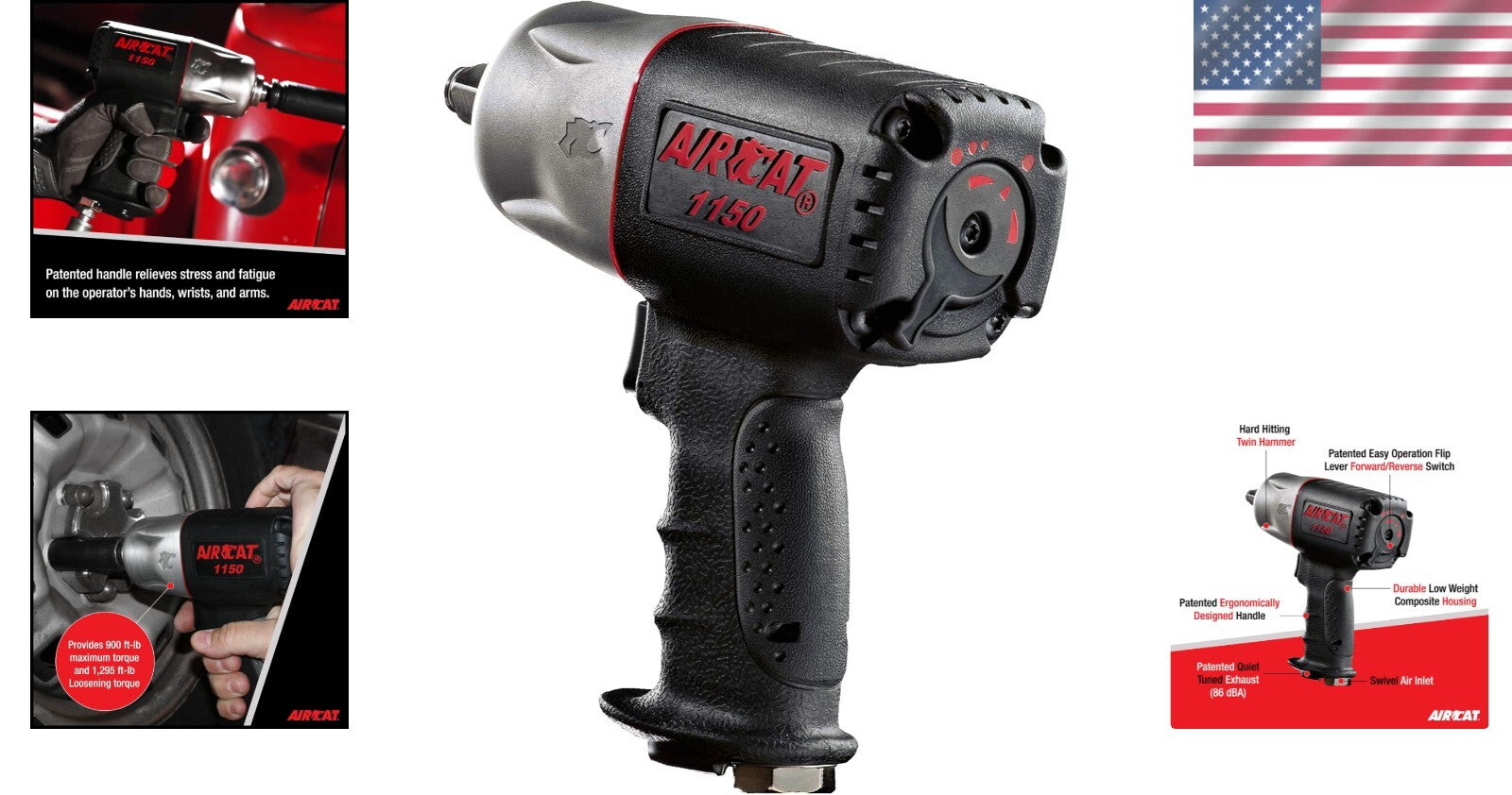 Durable & Ergonomic 1/2-Inch Impact Wrench - Ideal for Automotive Maintenance