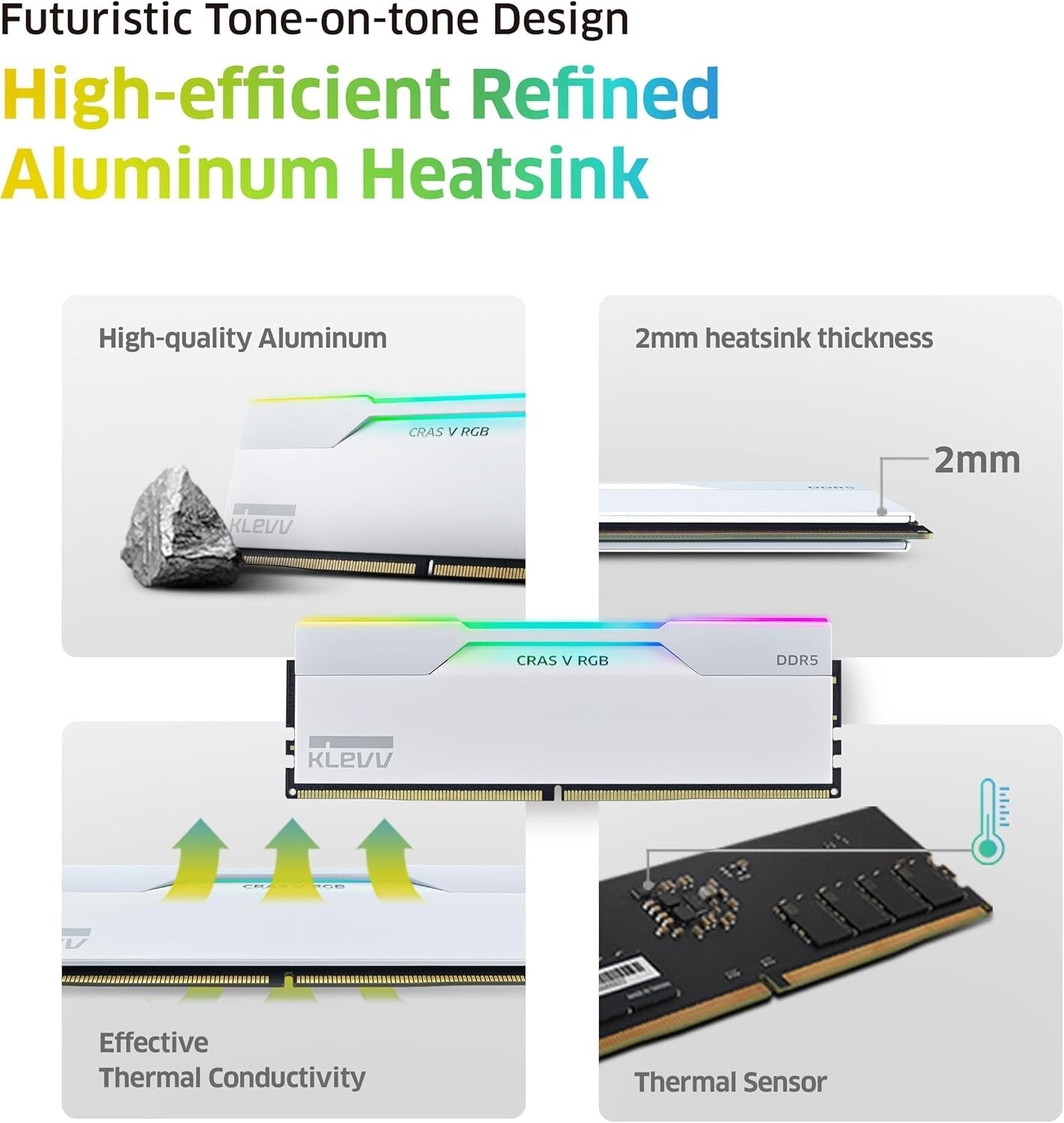 CRAS V RGB 64GB DDR5 6400MHz Gaming Memory - Stunning LED & Overclock Ready