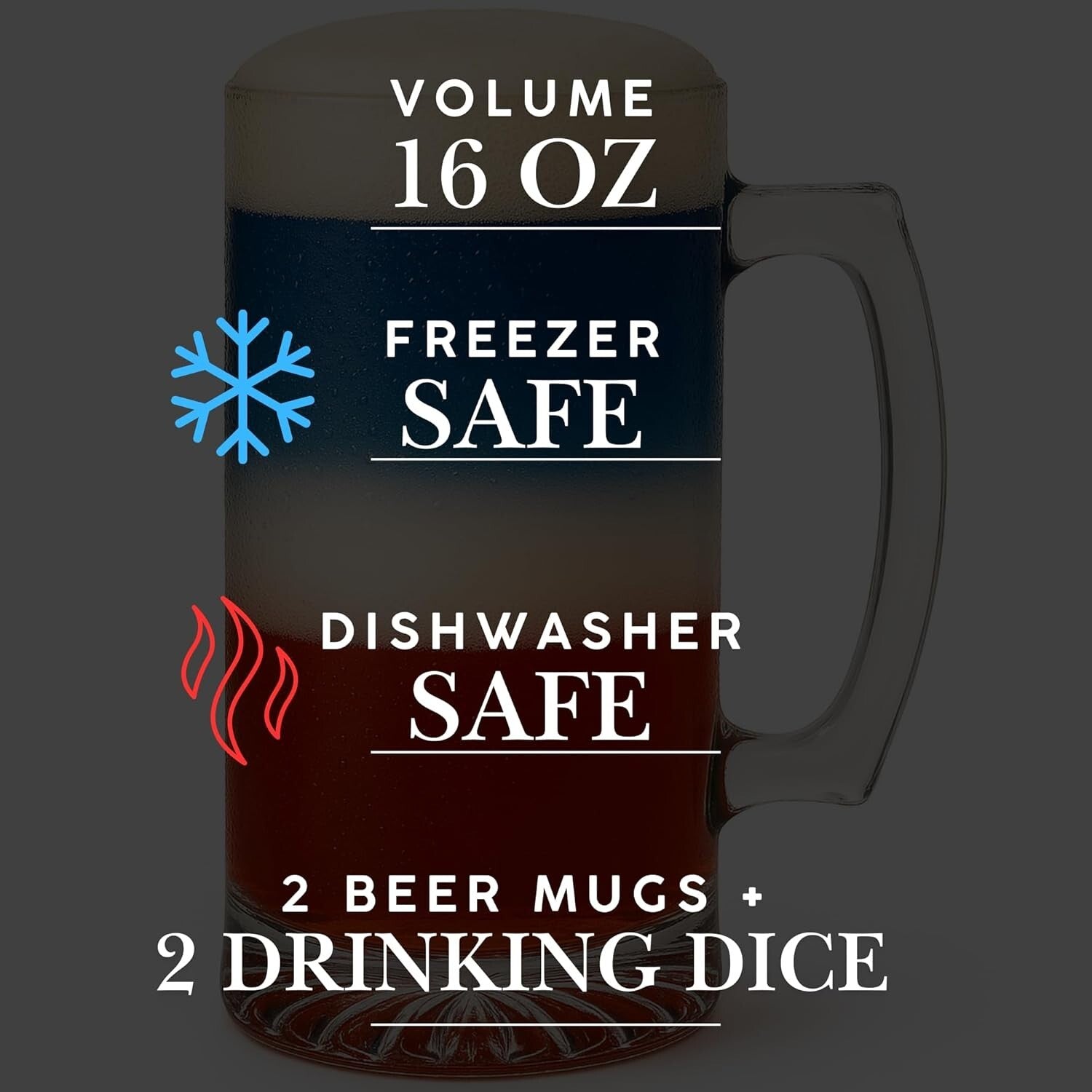 Classic German Style Beer Stein Set - Perfect for Oktoberfest and Home Parties