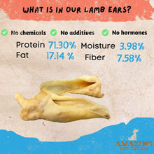 Load image into Gallery viewer, Healthy &amp; Easily Digestible Lamb Ears for Dogs - 50 Pieces for Chewing Fun
