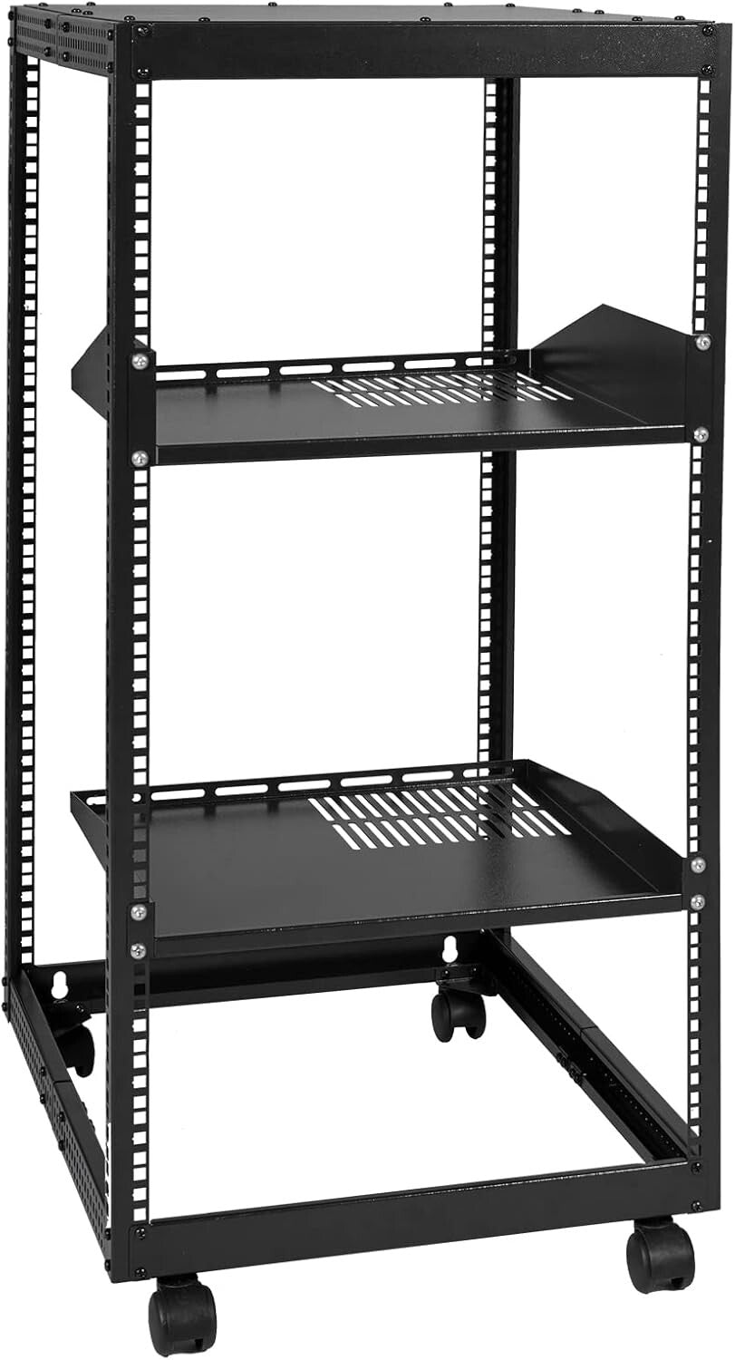 All-in-One 20U Server Rack - Strong Load Capacity, Complete Accessories Included